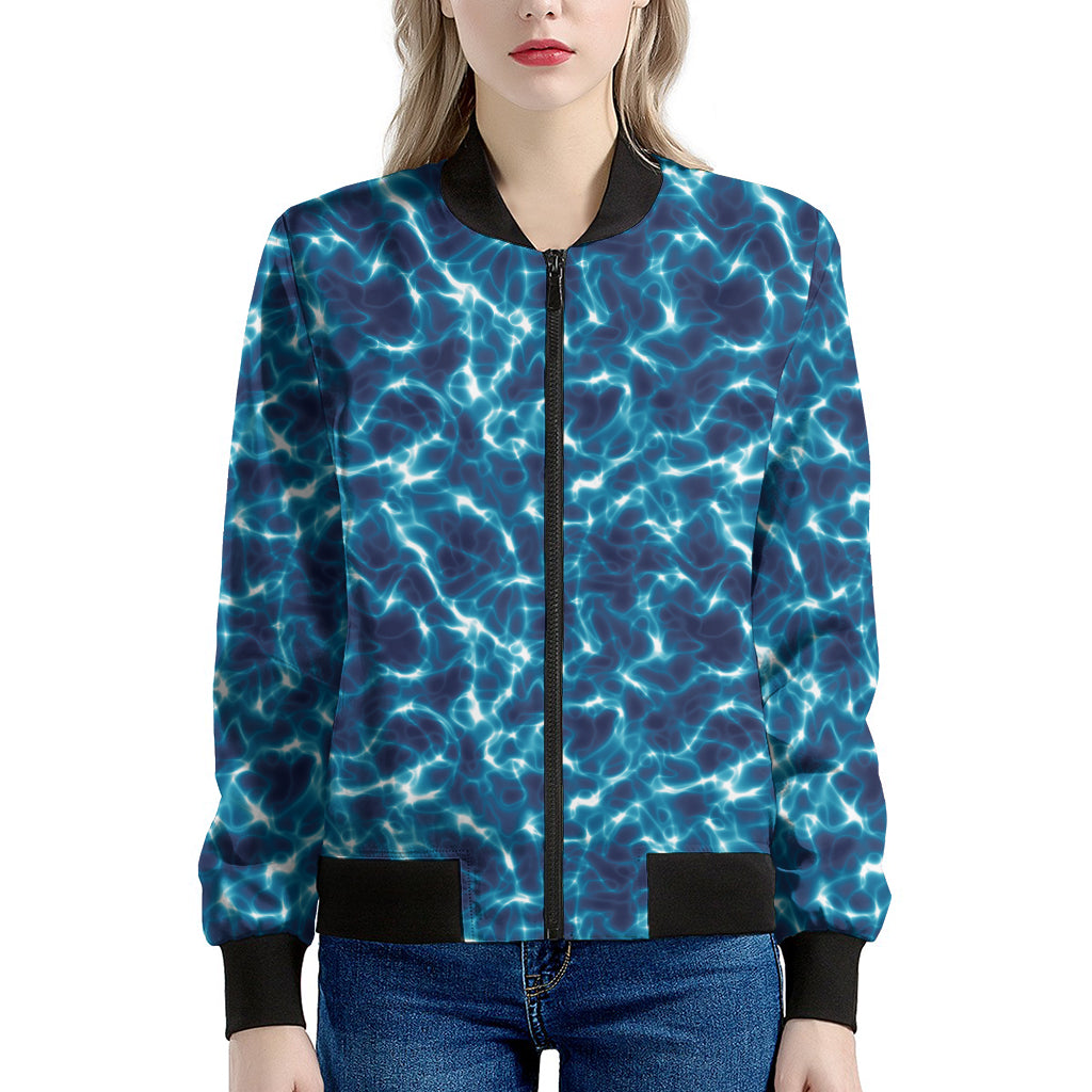 Plasma Energy Print Women's Bomber Jacket