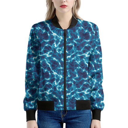Plasma Energy Print Women's Bomber Jacket