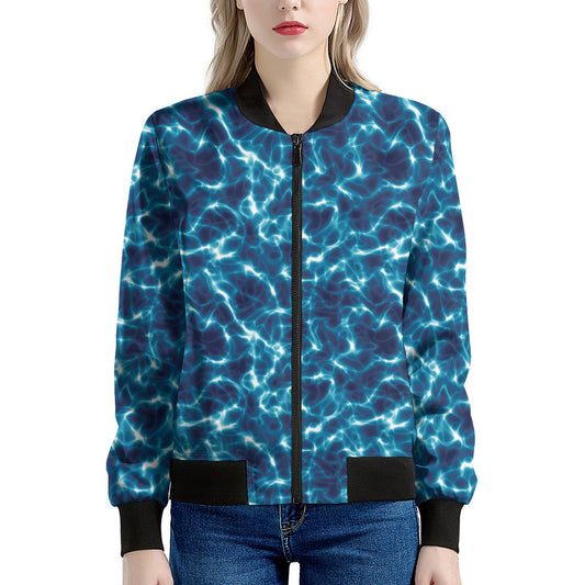 Plasma Energy Print Women's Bomber Jacket