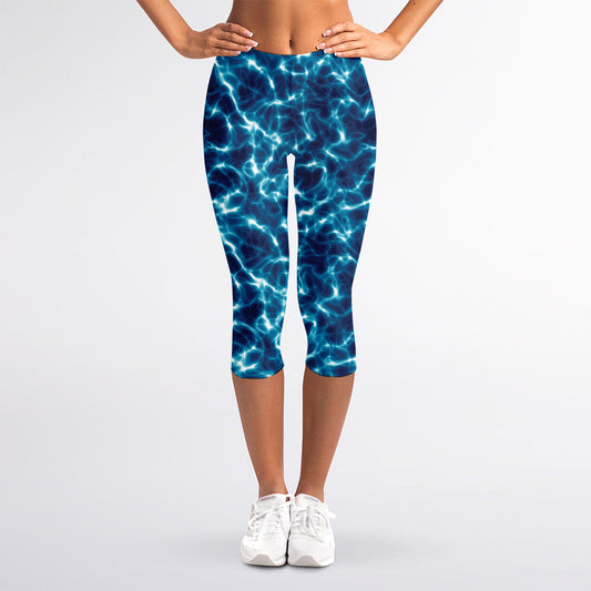 Plasma Energy Print Women's Capri Leggings
