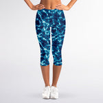 Plasma Energy Print Women's Capri Leggings