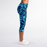 Plasma Energy Print Women's Capri Leggings
