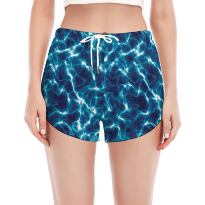 Plasma Energy Print Women's Split Running Shorts