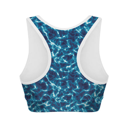 Plasma Energy Print Women's Sports Bra