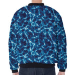 Plasma Energy Print Zip Sleeve Bomber Jacket