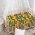 Plastic Building Blocks Pattern Print Baby Crib Sheet