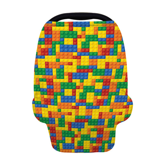 Plastic Building Blocks Pattern Print Baby Seat Cover