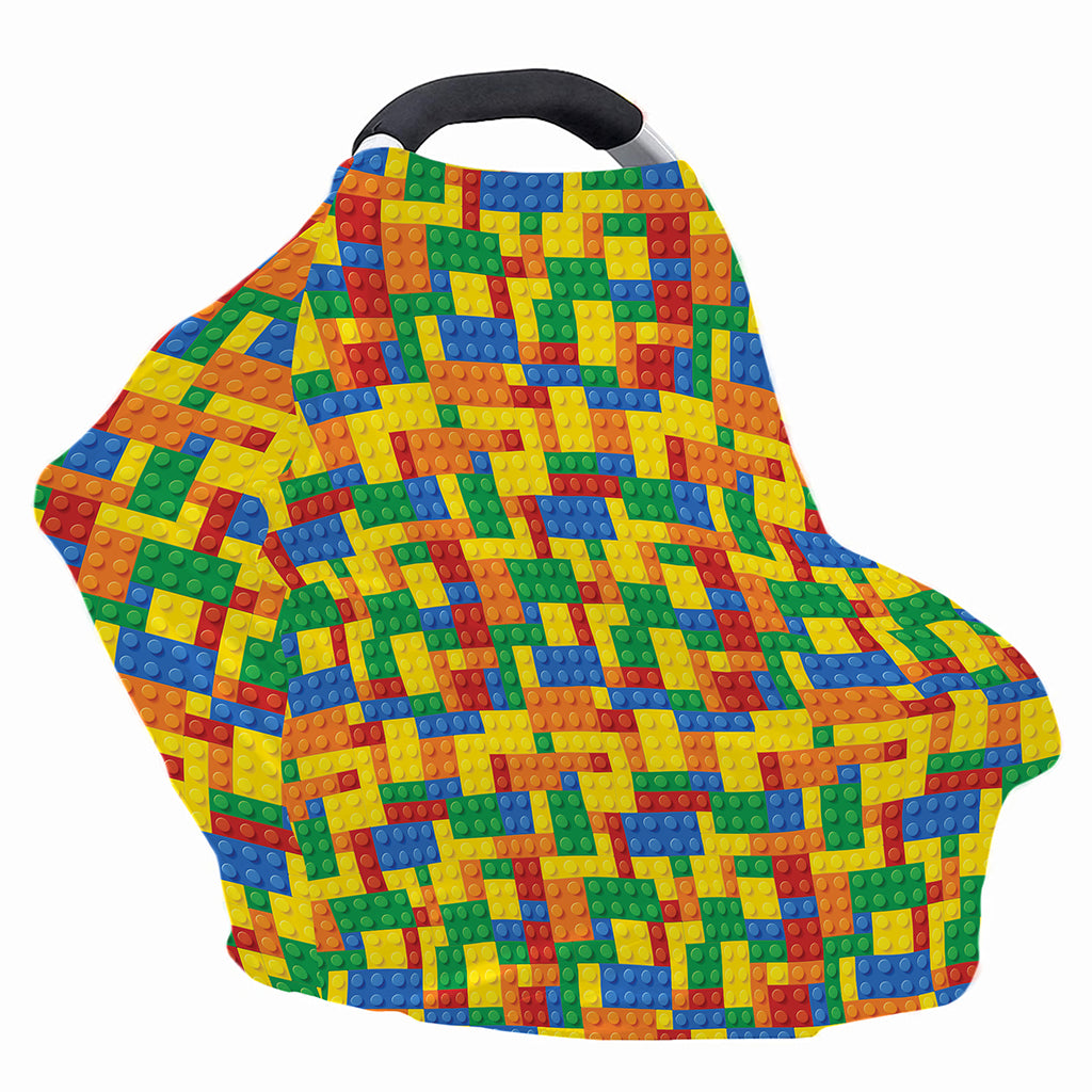 Plastic Building Blocks Pattern Print Baby Seat Cover