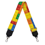 Plastic Building Blocks Pattern Print Bag Strap