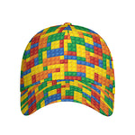 Plastic Building Blocks Pattern Print Baseball Cap