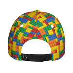 Plastic Building Blocks Pattern Print Baseball Cap