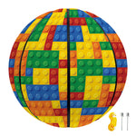 Plastic Building Blocks Pattern Print Basketball