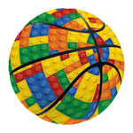 Plastic Building Blocks Pattern Print Basketball