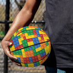 Plastic Building Blocks Pattern Print Basketball