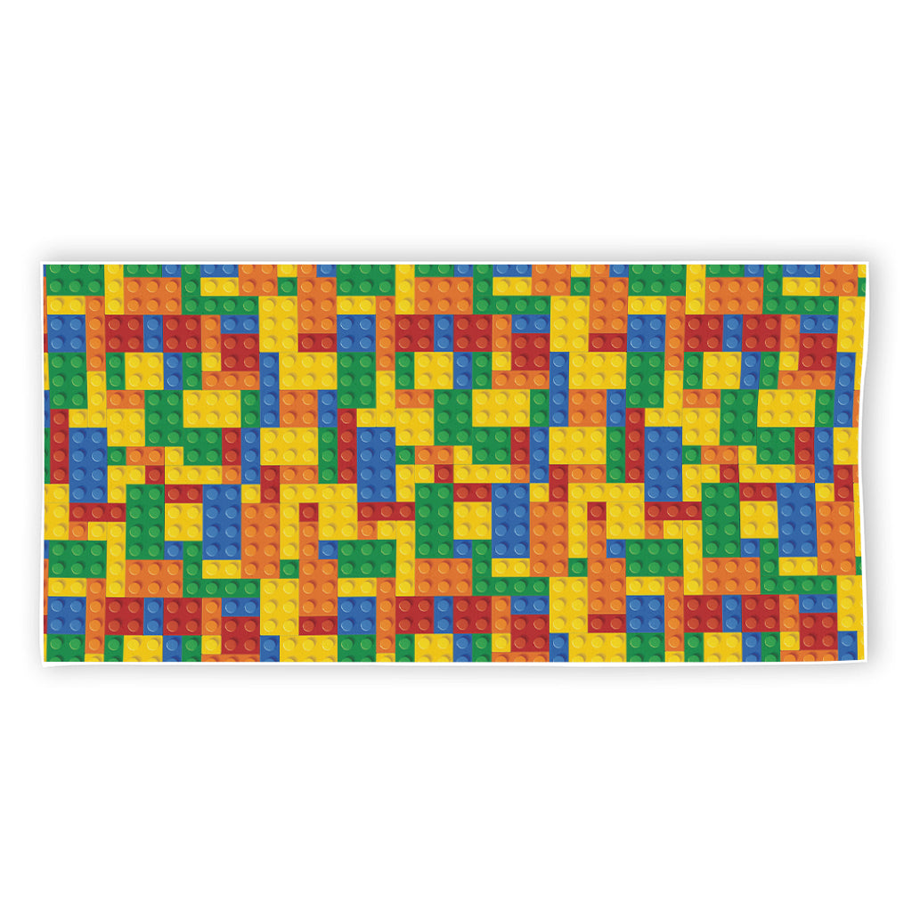 Plastic Building Blocks Pattern Print Beach Towel