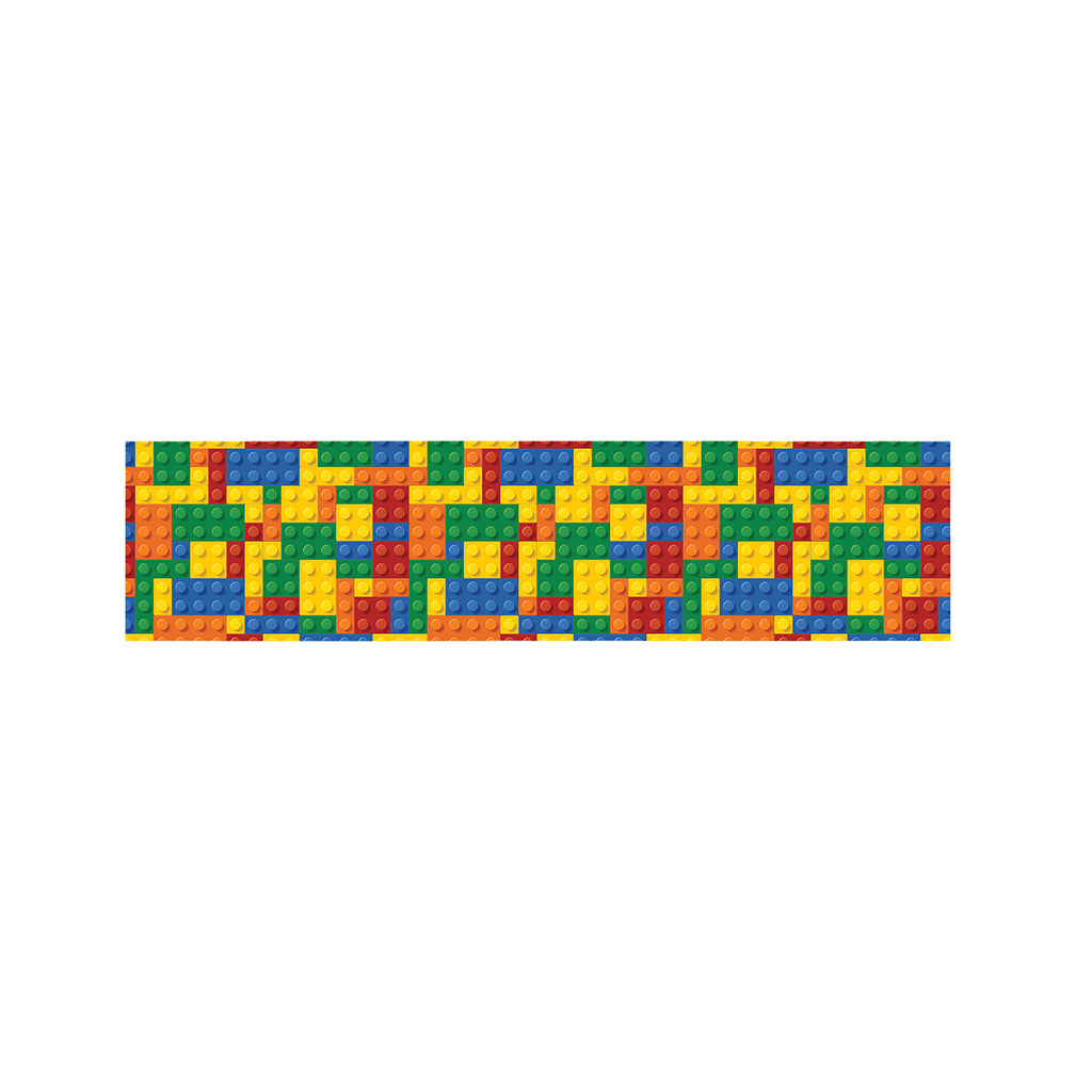Plastic Building Blocks Pattern Print Bed Runner