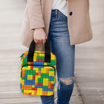 Plastic Building Blocks Pattern Print Bible Tote Bag