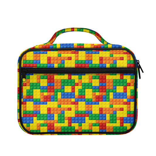 Plastic Building Blocks Pattern Print Briefcase Bible Bag