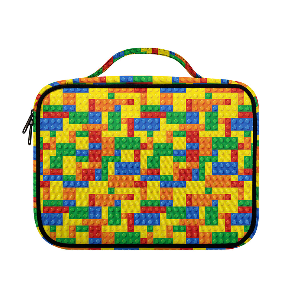 Plastic Building Blocks Pattern Print Briefcase Bible Bag