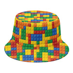 Plastic Building Blocks Pattern Print Bucket Hat