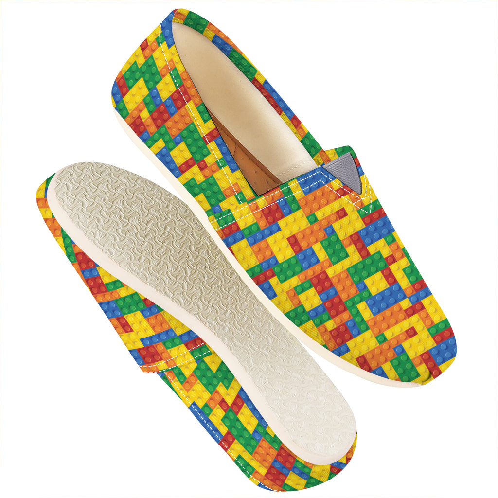 Plastic Building Blocks Pattern Print Casual Shoes