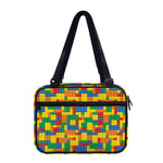 Plastic Building Blocks Pattern Print Double Strap Bible Bag