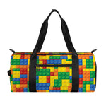 Plastic Building Blocks Pattern Print Gym Bag