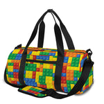 Plastic Building Blocks Pattern Print Gym Bag