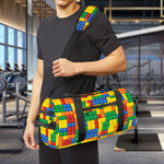 Plastic Building Blocks Pattern Print Gym Bag