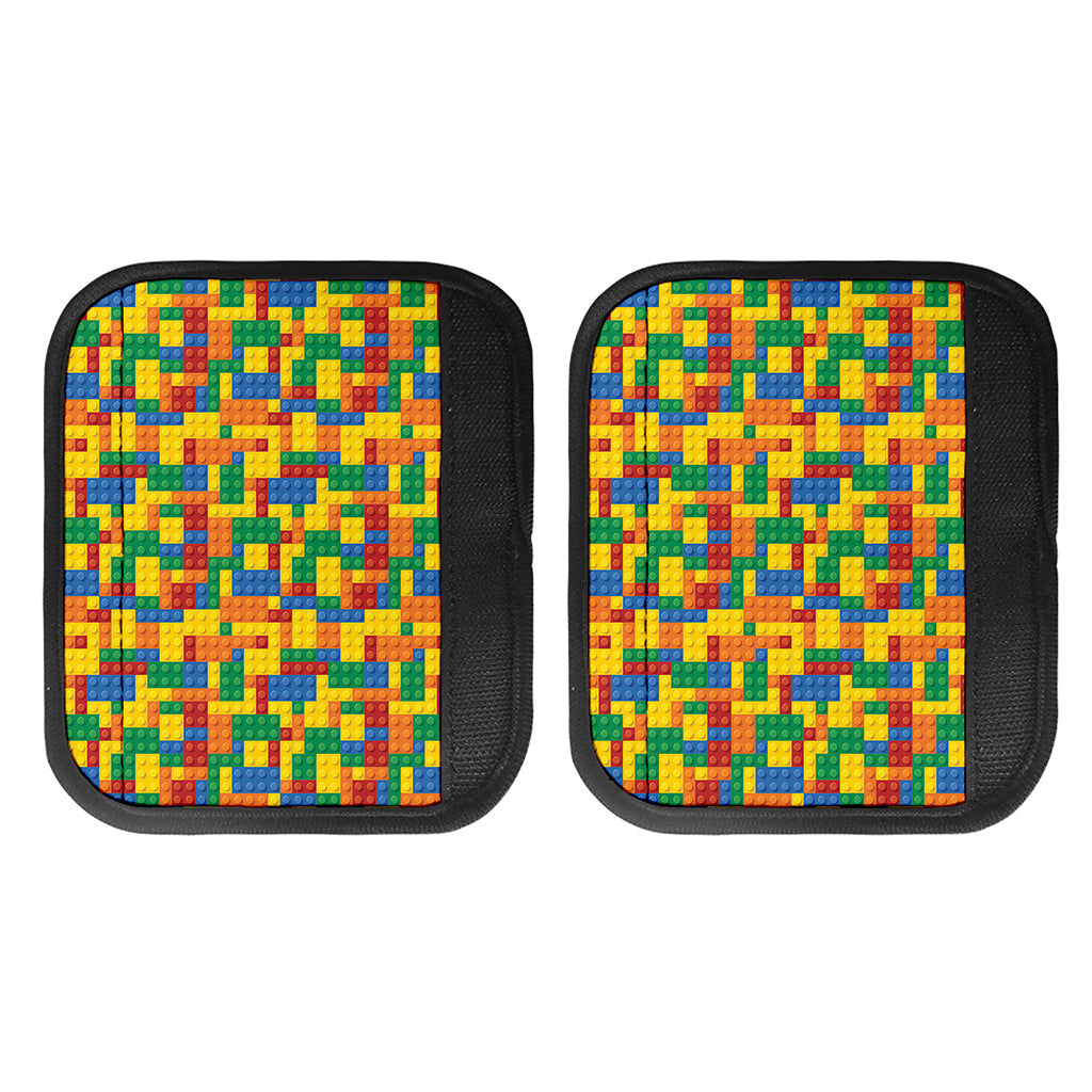 Plastic Building Blocks Pattern Print Handle Covers