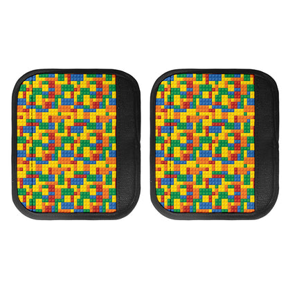 Plastic Building Blocks Pattern Print Handle Covers