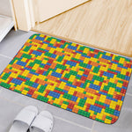 Plastic Building Blocks Pattern Print Indoor Door Mat