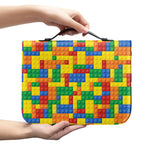 Plastic Building Blocks Pattern Print Leather Bible Cover