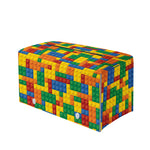 Plastic Building Blocks Pattern Print Leather Tissue Box Cover