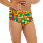 Plastic Building Blocks Pattern Print Men's Briefs