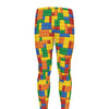 Plastic Building Blocks Pattern Print Men's leggings