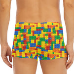 Plastic Building Blocks Pattern Print Men's Short Boxer Briefs