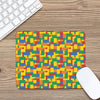 Plastic Building Blocks Pattern Print Mouse Pad