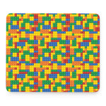 Plastic Building Blocks Pattern Print Mouse Pad