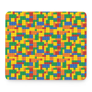 Plastic Building Blocks Pattern Print Mouse Pad