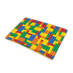Plastic Building Blocks Pattern Print Pet Cooling Mat Cover