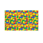 Plastic Building Blocks Pattern Print Polyester Flag