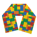 Plastic Building Blocks Pattern Print Scarf