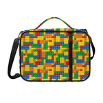 Plastic Building Blocks Pattern Print Shoulder Strap Bible Bag