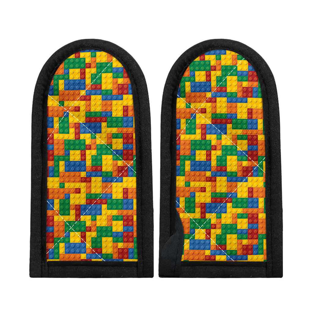 Plastic Building Blocks Pattern Print Skillet Handle Cover