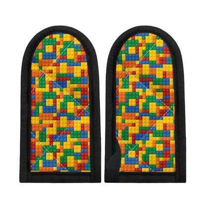 Plastic Building Blocks Pattern Print Skillet Handle Cover