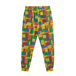 Plastic Building Blocks Pattern Print Sweatpants