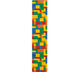 Plastic Building Blocks Pattern Print Table Runner