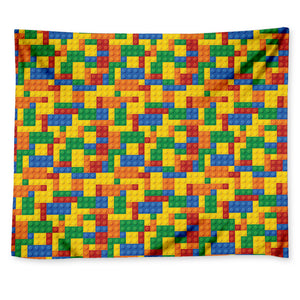 Plastic Building Blocks Pattern Print Tapestry