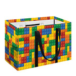 Plastic Building Blocks Pattern Print Utility Tote Bag